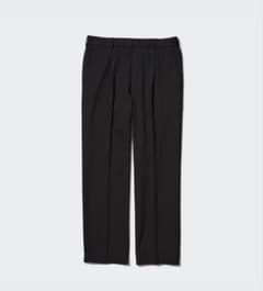 UNIQLO ブラック　タックワイドパンツのサムネイル