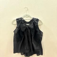 ZUCCA ブラック ノースリーブ トップスのサムネイル