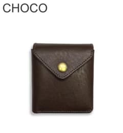 池之端銀革店 イタリアンシュリンクレザー ギャルソンスリムウォレット CHOCOのサムネイル