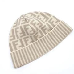 極美品✨FENDI フェンディ ズッカ ニット帽 ビーニー ウール 近年