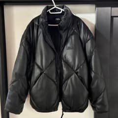ZARA ブラック キルティング ダウンジャケット Lのサムネイル