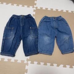 テータテート tete a tete デニムパンツ2枚セット 80のサムネイル