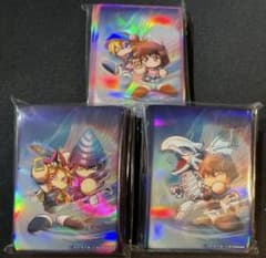 遊戯王 スリーブ パワプロコラボ　青眼の白龍　ブラックマジシャン　ブラマジ　3点 遊戯王 スリーブ パワプロコラボ 青眼の白龍 ブラックマジシャン