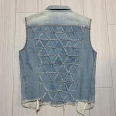 名作 PHENOMENON 2010SS デルタパッチワークデニム L Phenomenon 2010SS デルタパッチワーク デニムベスト M - メルカリ