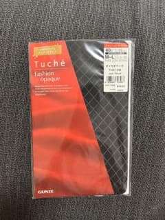 GUNZE Tuche ダイヤ柄 タイツ M-L ブラックのサムネイル