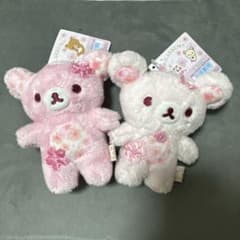 매달아 봉제인형 벚꽃 리락쿠마와 코리락쿠마 2개 세트