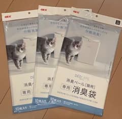 GEX ジェックス デオケア消臭ペール 猫用 10枚入×3点のサムネイル