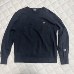 Champion クルーネック スウェット ブラックのサムネイル
