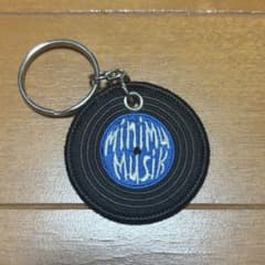 ミニマムジーク 刺繍 レコード キーホルダー ロックバンド グッズ