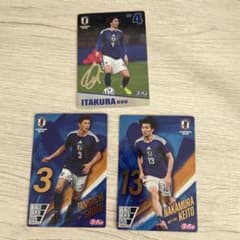 サッカー日本代表　ぷっちょ　カード３枚のサムネイル