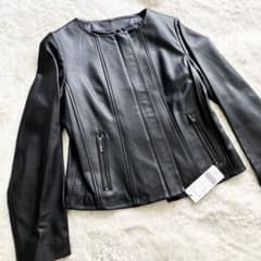 新品未使用】ポッシュアロマ レザージャケット シングルライダース L