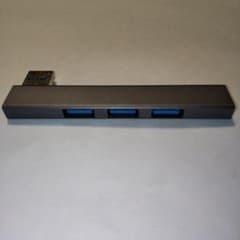 USB 3.0 ハブ 3ポート グレーのサムネイル