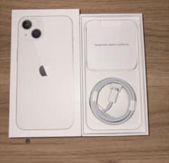 iPhone13 箱　充電ケーブル付き(純正) iPhone13空箱 充電コード付き - メルカリ