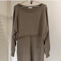 LOWRYS FARM ニットワンピース 長袖のサムネイル