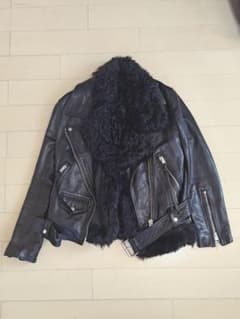 レ*汁様 ALLSAINTS LUNA SHEARLING BIKER JACKのサムネイル