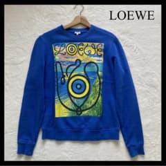 LOEWE ロゴプリント トレーナーライトブルー LOEWE ロエベ スクリーンロゴ プリント スウェット トレーナー ブルー
