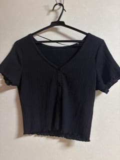 GU 半袖 カーディガン ブラック Ｍ 中古品のサムネイル