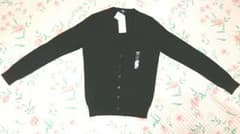 【新品★ユニクロ UVカットVネック カーディガン 黒 S★のサムネイル