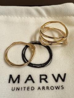 MARW ゴールドリング 2個セット　13号 MARW ゴールドリング 2個セット 13号 - メルカリ