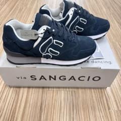 via SANGACIO スニーカー ネイビー 23cm - メルカリ