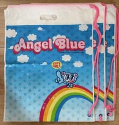 【希少】ショップ袋 ショッパー平成レトロ　ナルミヤ　エンジェルブルー　まとめ売りのサムネイル