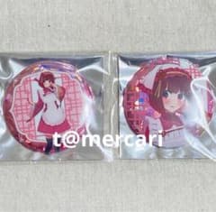 推しの子ポップアップストア　渋谷109チャイナメイド　有馬かなホロ缶バッジ2点