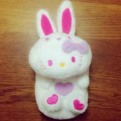 【美品】ハローキティ パスケース ポーチ カラフルバニー キティちゃんのサムネイル