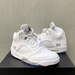 新品未使用AIR JORDAN5 MetallicWhite(2015)27.5のサムネイル