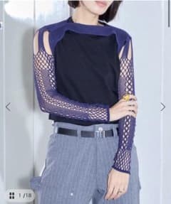 【新品未使用】EUCHRONIA STRETCH LACE SHORT TOPのサムネイル