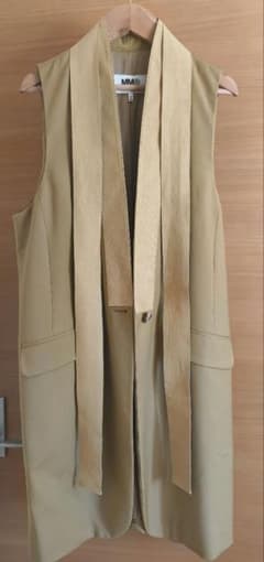 MM6 Maison Margiela ベージュ ノースリーブベスト リボン付 | Mercari