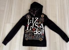 LIZ LISA doll パーカー ブラック 花柄 刺繍 フード付きのサムネイル