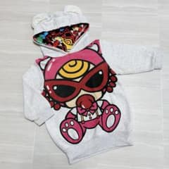 ヒステリックミニ «80» POP テディー BIGロゴ くま耳 トレーナー