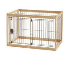 リッチェル　木製ペットサークル（トレー付）ナチュラルのサムネイル