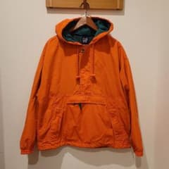 OLD GAP フード付きナイロンジャケット オレンジ OLD GAP フード付きナイロンジャケット オレンジ - メルカリ