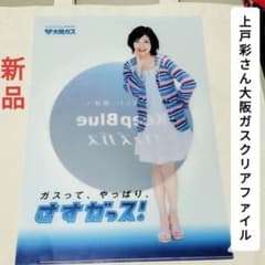新品未使用大阪ガスレア上戸彩さんクリアファイル A4サイズ 送料無料