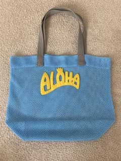 LUDLOW メッシュトートバッグ ALOHA ライトブルー - メルカリ