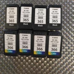 お値下げ 使用済 CanonBC-365 BC-366 インクカートリッジ 8個のサムネイル