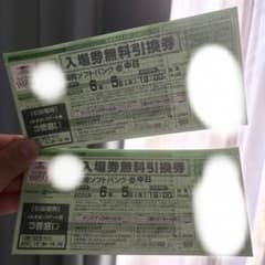 ホークス交流戦チケットのサムネイル