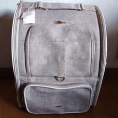 moncheri】拡張パイピングリュックキャリー ベージュ フリー - メルカリ