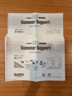 SAPIX 小6算数 夏期講習 Summer Support 1〜18問題冊子 - メルカリ