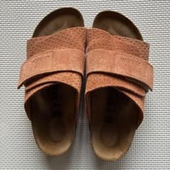 ビルケンシュトック　Kyotoスエードレザーエンボス　BurntOrange