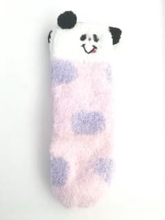 ふわふわ 靴下 パンダ ドットのサムネイル