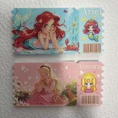 ディズニー チケット風キーホルダー 2種セットのサムネイル