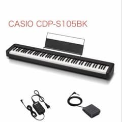 CASIO CDP-S105 電子ピアノ デジタルピアノ ピアノカバー付き - メルカリ