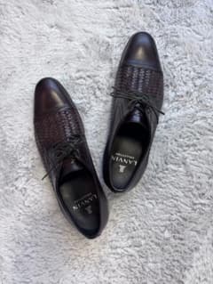 Lanvin Collection ダークブラウン 革靴のサムネイル