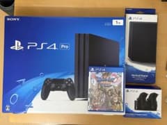 PS4 Pro 1TB CUH-7000B 純正スタンド/充電器 ドラクエXI付のサムネイル