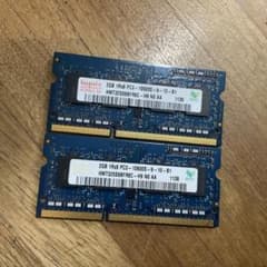 hynix ノートPC用メモリ 2GB 2枚セット PC3-10600S - メルカリ