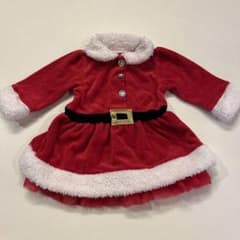 ベビー用 サンタクロース風ワンピース クリスマスのサムネイル