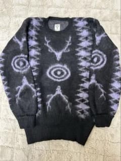 South2 West8 Mサイズ セーター 黒紫のサムネイル