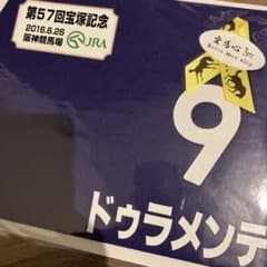 第57回宝塚記念 ドゥラメンテ　ミニゼッケン　競馬のサムネイル